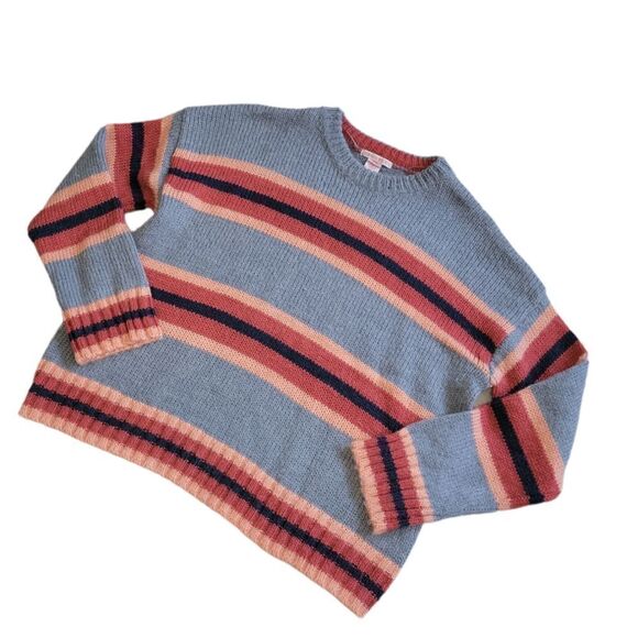 Nwot Urban Outfitters Bobby Striped Boyfriend Boxy Sweater L - Picture 4 of 10